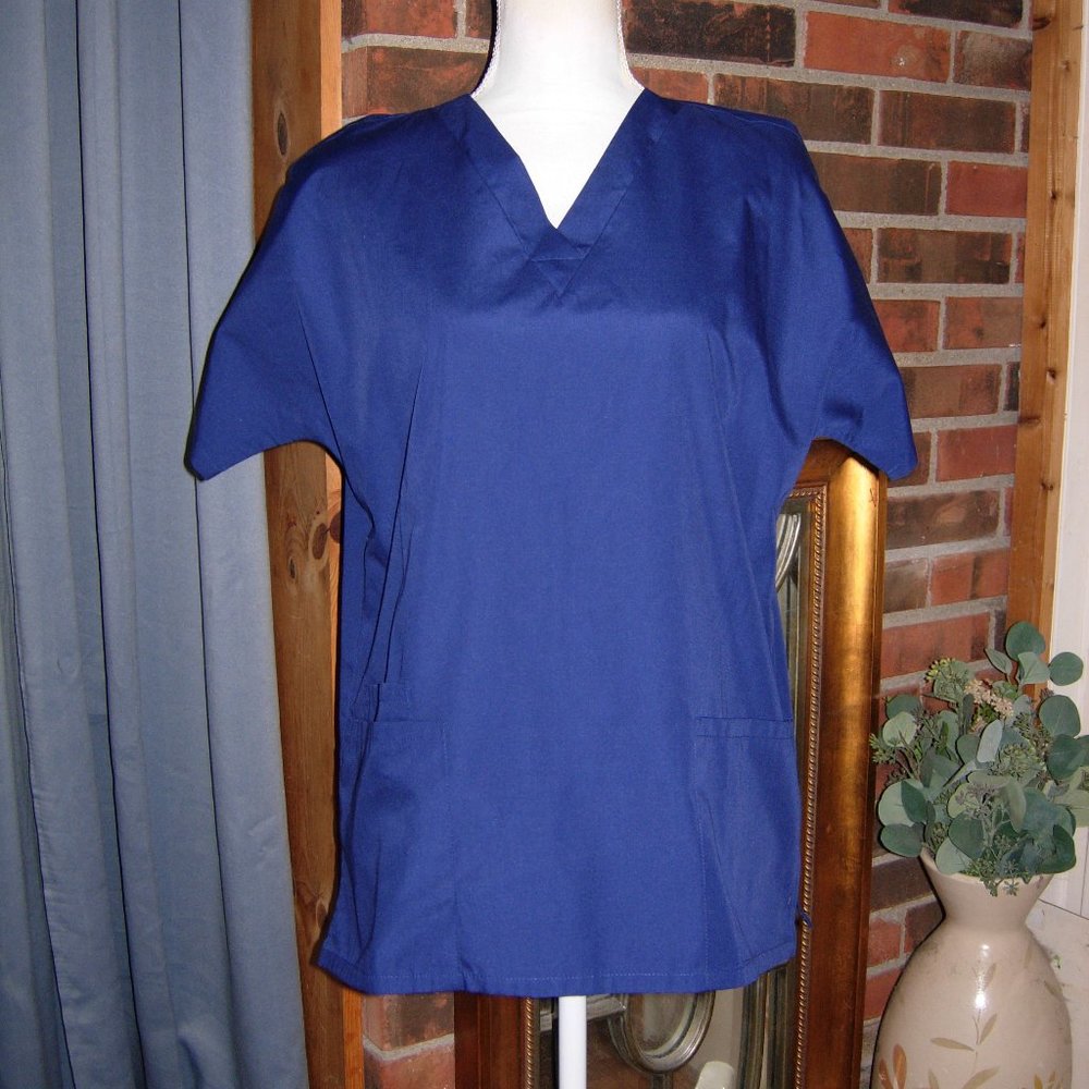 Cherokee Workwear Navy Scrub Top XS NEW WITH TAG